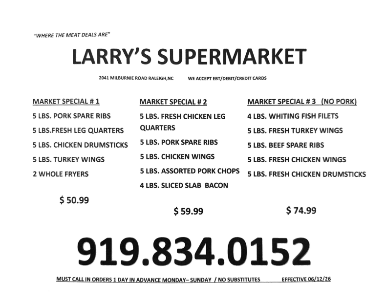 Market Specials